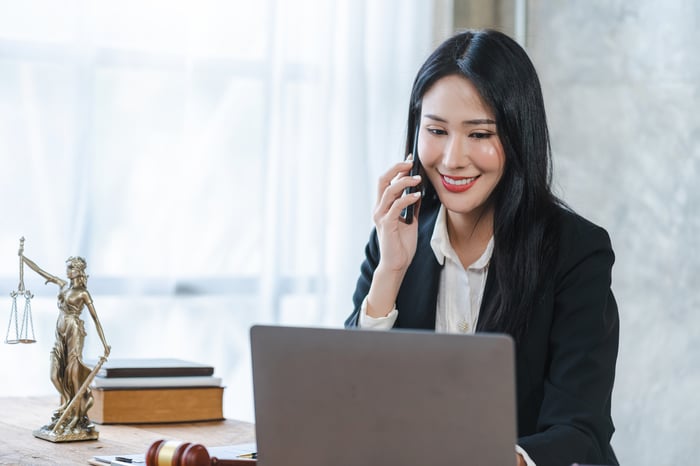 A female real estate paralegal 